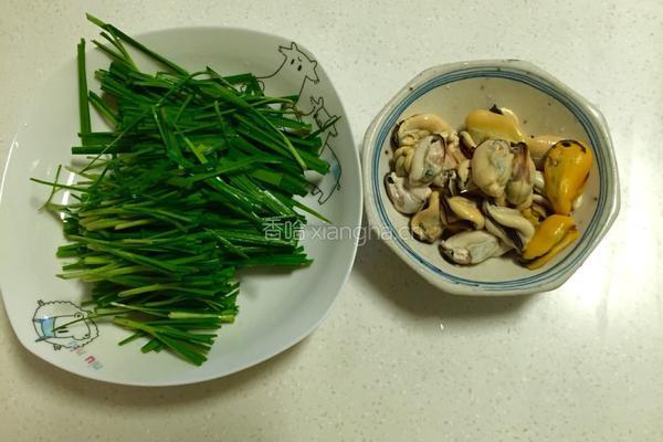 韭菜炒淡菜的做法图解3