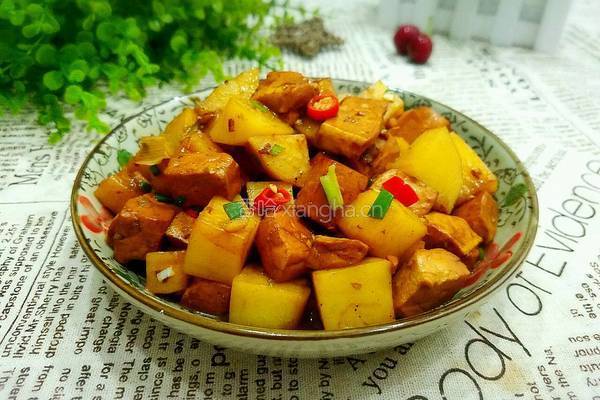 土豆烧豆腐的做法图解12