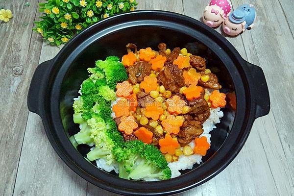 排骨玉米萝卜煲仔饭的做法图解14