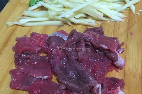 小炒牛肉片的做法图解2