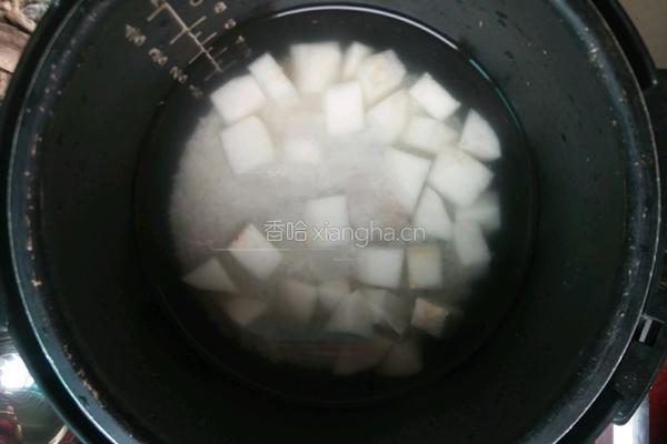 冰糖雪梨粥的做法图解4