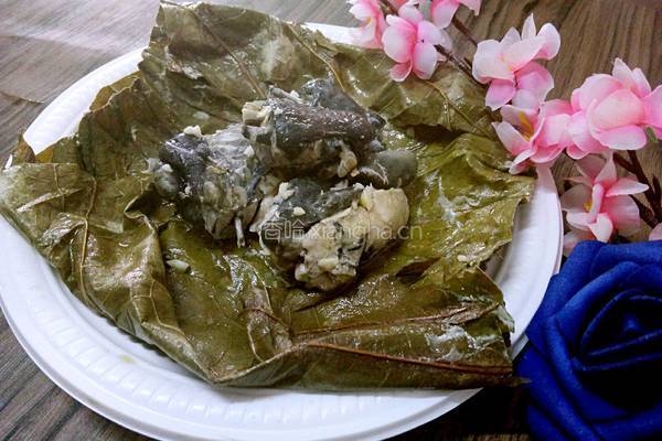 荷叶蒸肉的做法图解7