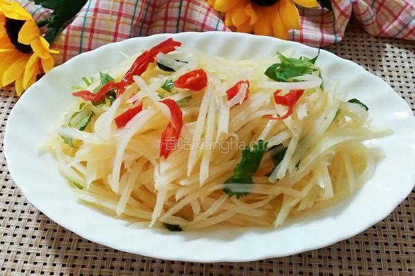 呛拌酸辣土豆丝的做法图解10