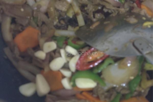 家常牛肉小炒的做法图解5