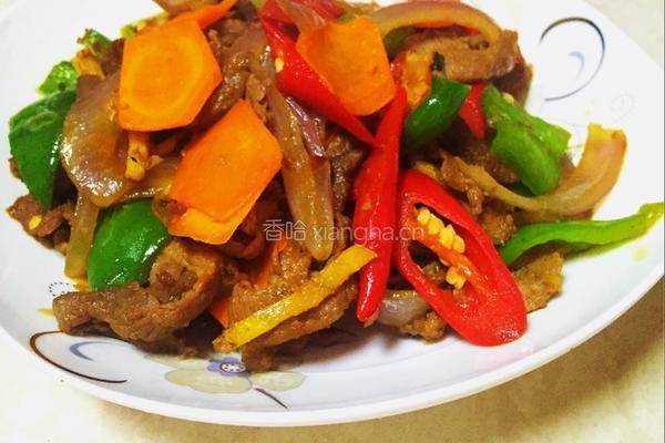 家常牛肉小炒的做法图解6