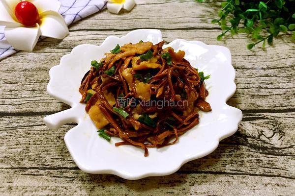 虫草花炒肉的做法图解8
