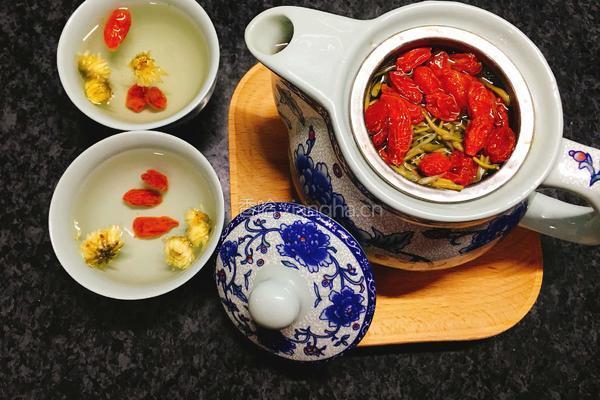 枸杞菊花金银花茶的做法图解4
