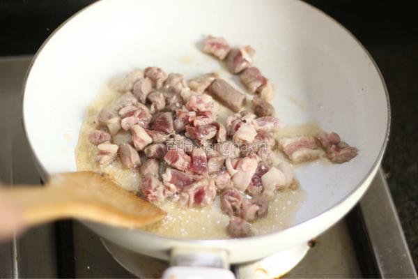 羊肉炒饭的做法图解3