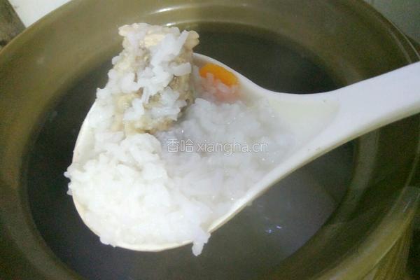 排骨鲜虾粥的做法图解5