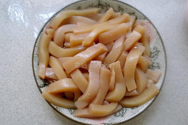炒魔芋的做法图解4