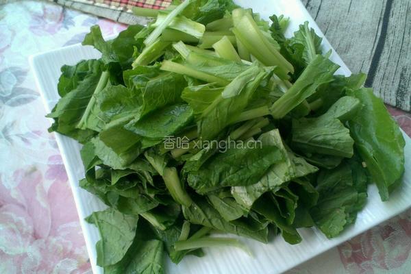 肉炒小白菜的做法图解2