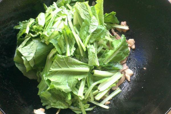 肉炒小白菜的做法图解5