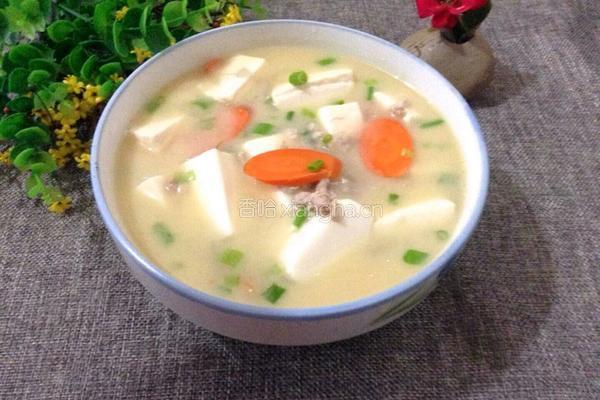 豆腐肉末汤的做法图解9