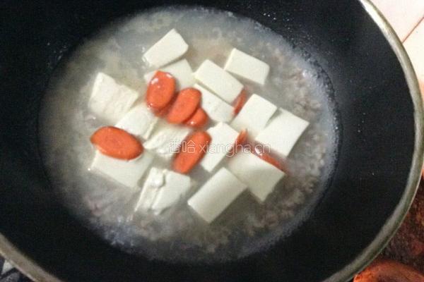豆腐肉末汤的做法图解7