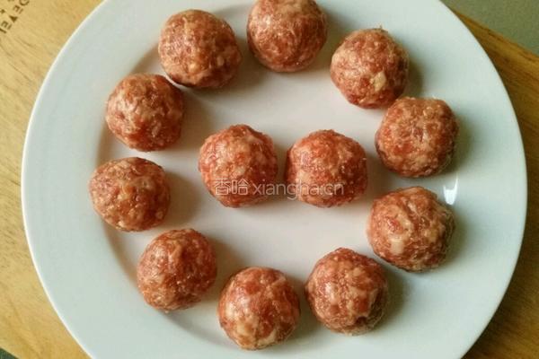 豆腐肉丸汤的做法图解3