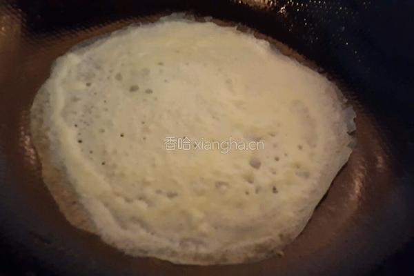 自制春卷皮的做法图解7