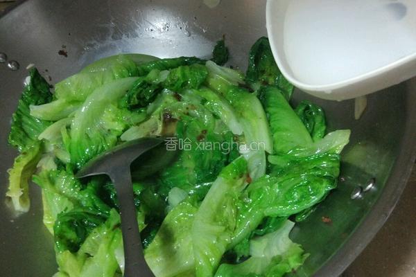 炒生菜的做法图解5