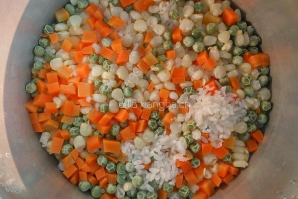 豌豆糯米饭的做法图解6