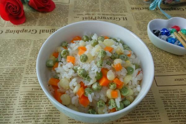 豌豆糯米饭的做法图解7