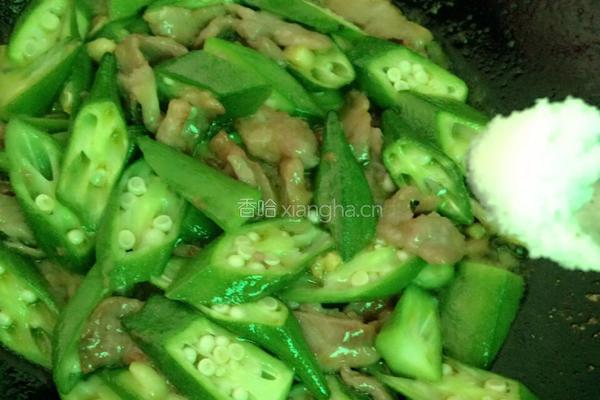 秋葵炒键子肉的做法图解9