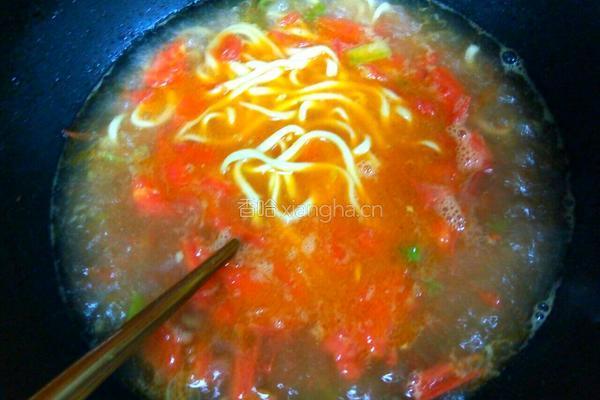 白菜面条的做法图解8