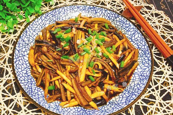 茭白炒鳝丝的做法图解16