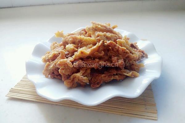 油炸平菇的做法图解11