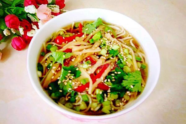 头菜醬油面的做法图解7