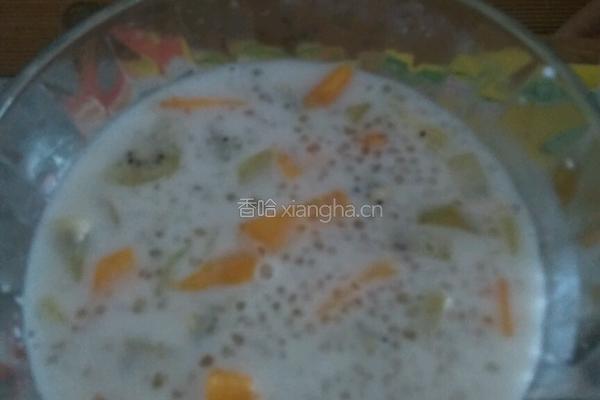 水果西米露的做法图解2