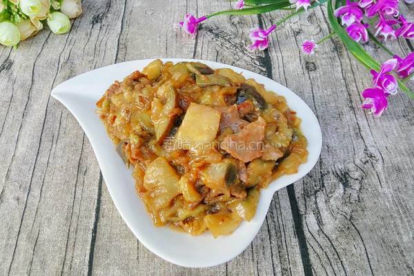 猪肉茄子炖粉条的做法图解11