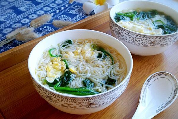 菠菜汤面条的做法图解11