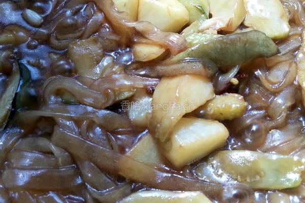 茄子炖土豆粉条的做法图解9