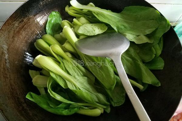 炒小油菜的做法图解4