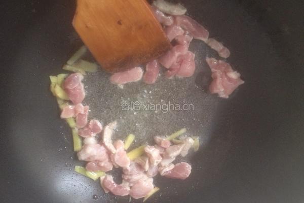肉炒山药片的做法图解3