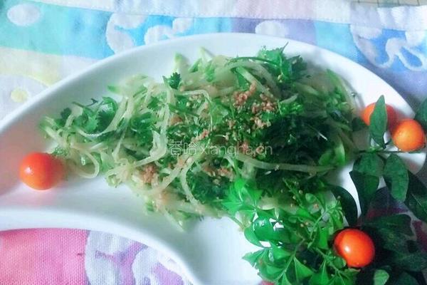 香菜萝卜丝的做法图解9