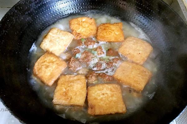肉馅豆腐夹的做法图解12