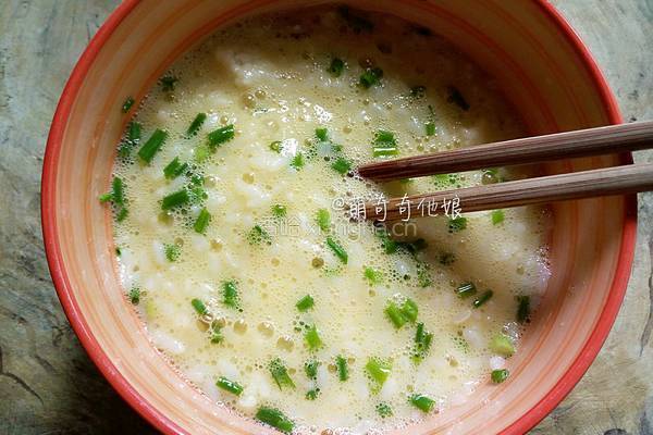 鸡蛋米饼的做法图解3