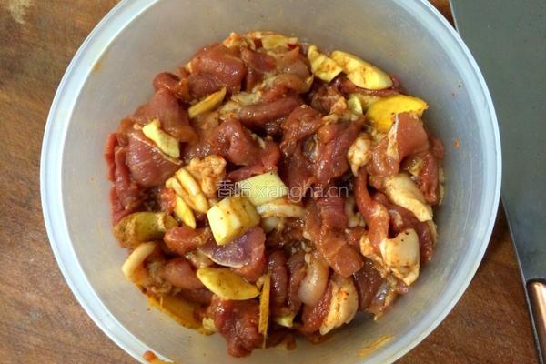 干豆角蒸肉的做法图解4