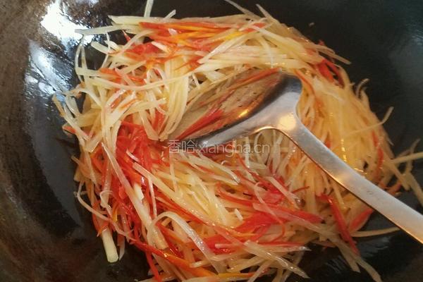 土豆丝胡萝卜丝的做法图解4