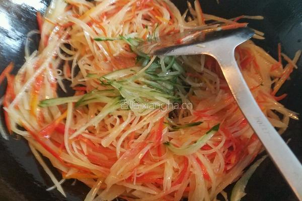 土豆丝胡萝卜丝的做法图解5
