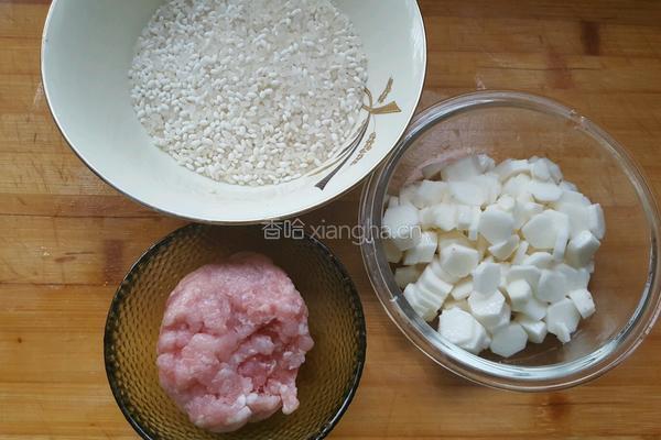 山药肉末粥的做法图解1