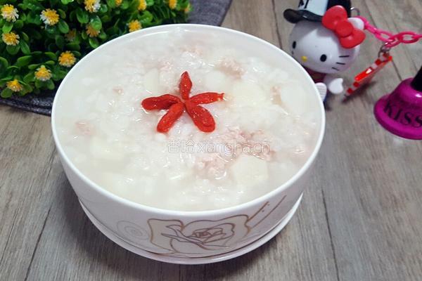 山药肉末粥的做法图解5