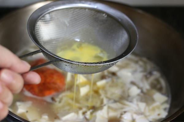 螃蟹豆腐的做法图解4