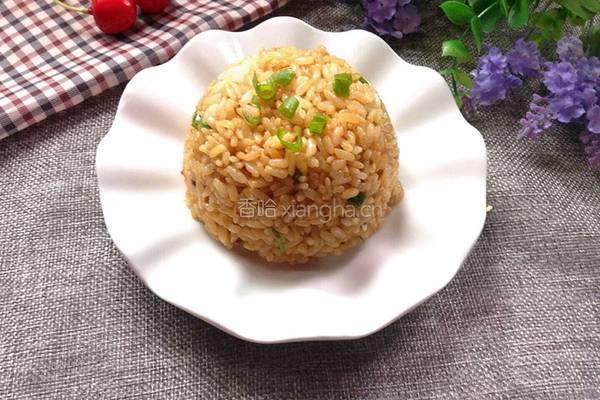 豆瓣酱炒饭的做法图解6