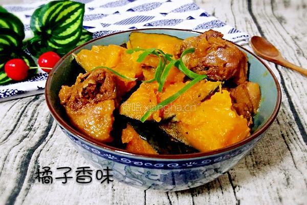 南瓜炖小鸡的做法图解7