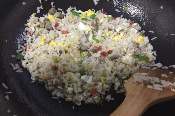 鹅肝炒饭的做法图解6