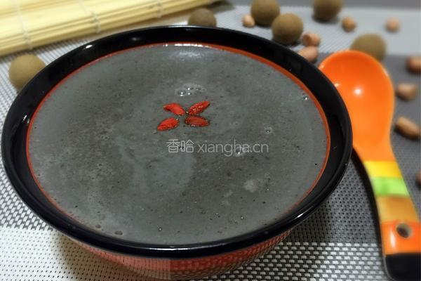 花生黑芝麻糊的做法图解4
