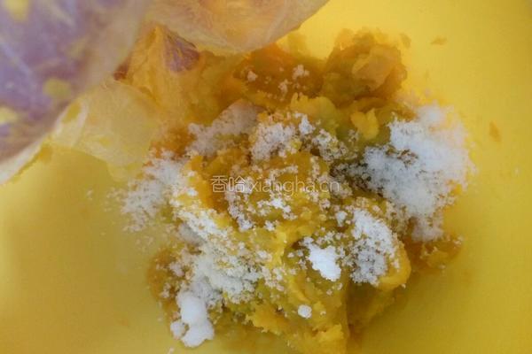 南瓜花生芝麻汤圆的做法图解8