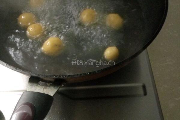 南瓜花生芝麻汤圆的做法图解14