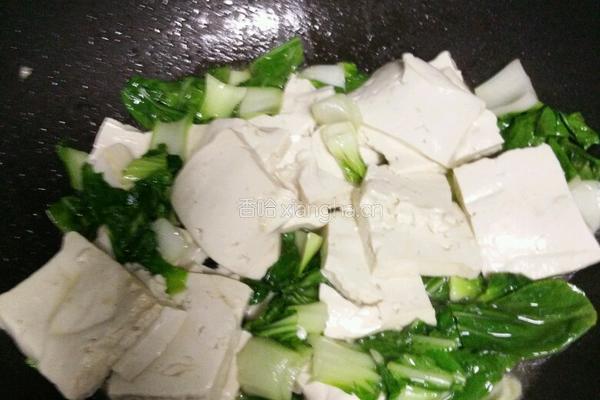 油冒青菜豆腐的做法图解9